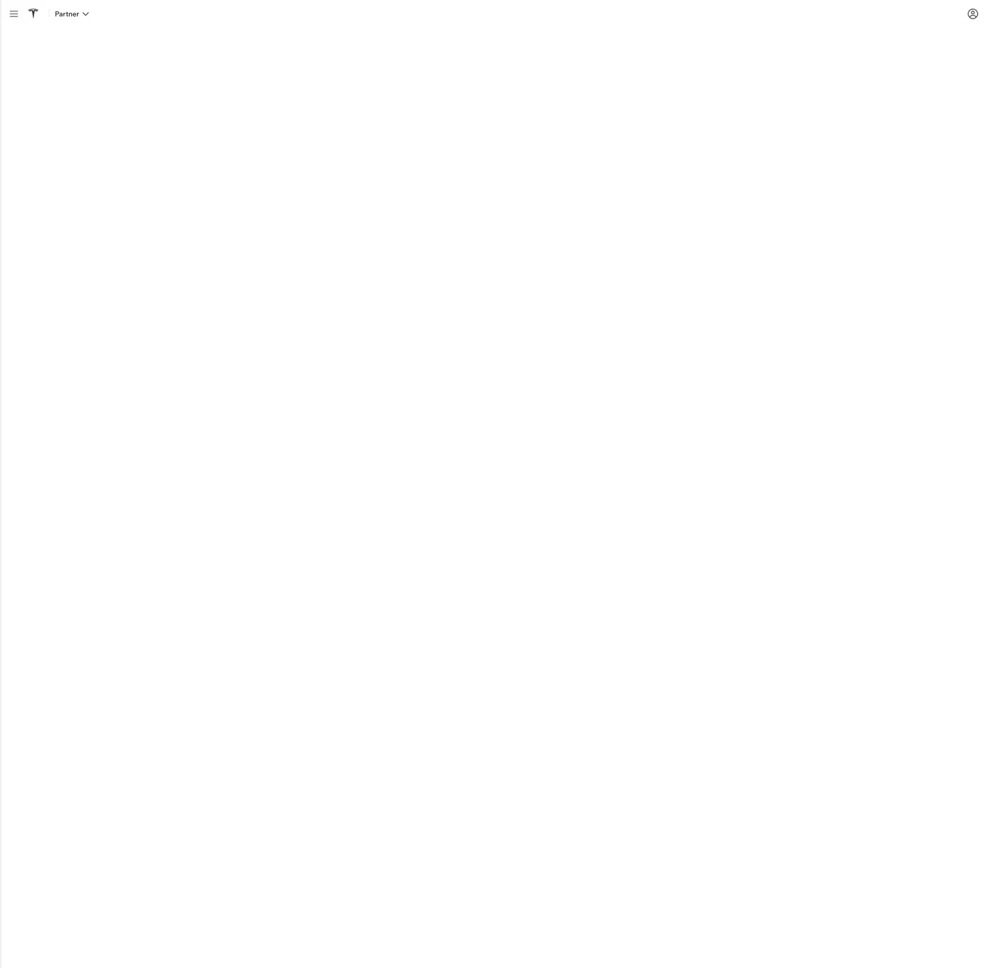 Tesla Partner Portal en blanco el 18 de septiembre de 2026